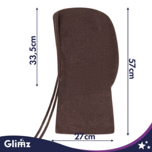 Žieminis šalikas - rudas Glimz - Image 3