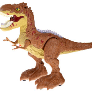 Gestais valdomas dinozauras + RC nuotolinio valdymo pultas 2in1 kvėpuoja, riaumoja, šviečia, šoka RC0625 BR - Image 4
