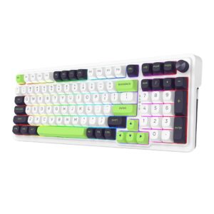 REDRAGON K686WBG-RGB-MAX Eisa Max klaviatūra USB + RF Wireless + Bluetooth Balta, Juoda - Image 3