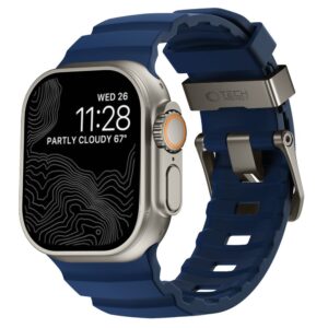 Tech-Protect MOTION WATCH 8 / 9 / 10 / 11 / 12 / SE / ULTRA (44 / 45 / 46 / 49 MM) JŪRŲ MĖLYNA