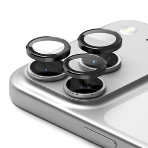 FOTOAPARATO APSAUGA RINGKE CAMERA FRAME PROTECTOR 2-PACK iPhone 17 PRO / 17 PRO MAX JUODA - Image 2