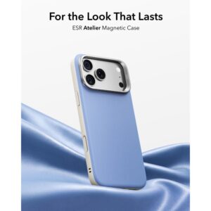 ESR ODINIS DĖKLAS SU STOVU MagSafe iPhone 17 PRO MAX / 18 PRO MAX ŠVIESIAI MĖLYNAS - Image 2