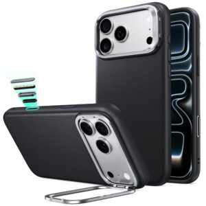 ESR ODINIS DĖKLAS SU STOVU IR MagSafe iPhone 17 PRO MAX / 18 PRO MAX JUODAS
