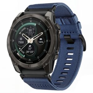 Tech-Protect NYLON CLASSIC GARMIN FENIX 5X / 5X PLUS / 6X / 6X PRO / 7X / 8 / 8 PRO / 9 / 9 PRO (47 MM) MIDNIGHT NAVY