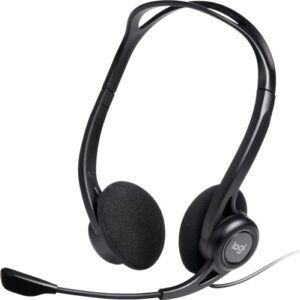 Logitech 960 Laidinės ausinės, USB-A, Juoda