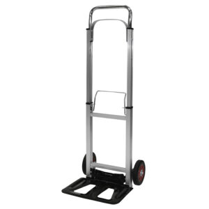 Aliumininis sulankstomas rankinis vežimėlis, transportavimo sandėlio vežimėlis, 90 kg keliamoji galia - Image 2