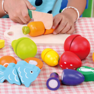 Mediniai pjaustomi maisto produktai, vaisiai ir daržovės, 13 dalių ECOTOYS - Image 2