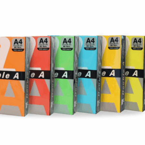 Spalvotas popierius Double A, 80g, A4, 500 lapų, Rainbow 5, 5 spalvų - Image 2