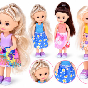 Žavios mini lėlės žaidimams. Lėlė 12 cm, 6 vnt. ZA4755 - Image 4