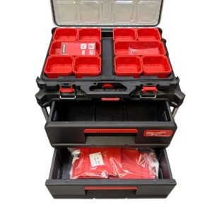 Įrankių dėžių komplektas Milwaukee Packout 4932479957, 3 vnt.