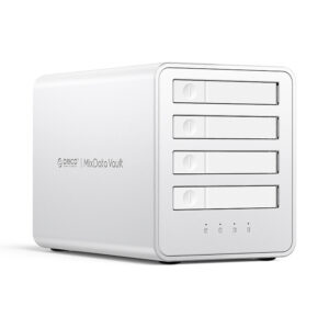 Orico 8848U4 DAS serijos 4 skyrių M.2 NVMe SSD diskų masyvas – baltas