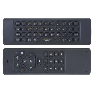 AirFun One IR oro pelė su klaviatūra ir mini QWERTY klaviatūra kompiuteriui, mini PC ir medijos leistuvui