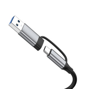 Wozinsky WAH-81 8-in-1 USB šakotuvas su USB 3.0 SD kortelių skaitytuvu ir garso išvestimi – pilkas - Image 5