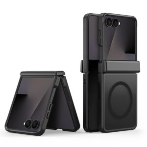 Dux Ducis Yind dėklas, skirtas Samsung Galaxy Z Flip 8, suderinamas su MagSafe – juodas - Image 3