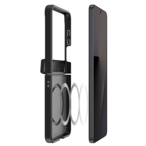 Dux Ducis Yind dėklas, skirtas Samsung Galaxy Z Flip 8, suderinamas su MagSafe – juodas - Image 4