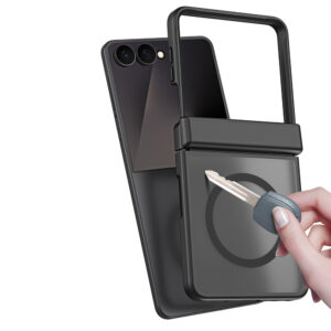 Dux Ducis Yind dėklas, skirtas Samsung Galaxy Z Flip 8, suderinamas su MagSafe – juodas - Image 7