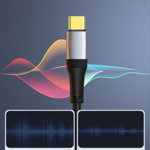 Orico AXC-02 USB-C į 3,5 mm lizdo garso kabelis 50 cm – juodas - Image 4