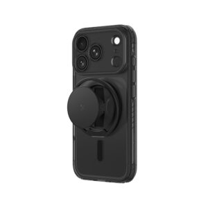 AmazingThing Titan Pro Pop objektyvo dėklas, skirtas iPhone 18 Pro su kameros dangteliu, laikikliu ir stovu, suderinamas su MagSafe – Juodas - Image 2