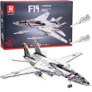 Techniniai kaladėlių rinkiniai F-14 Tomcat 1443 detalės amerikiečių naikintuvas ZA5301