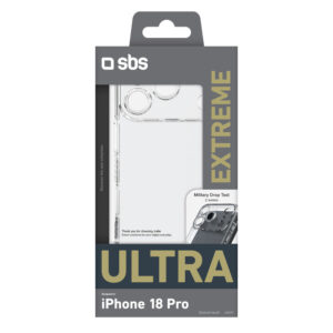 SBS Extreme X2 Ultra dėklas, skirtas iPhone 18 Pro / 17 Pro – skaidrus - Image 2