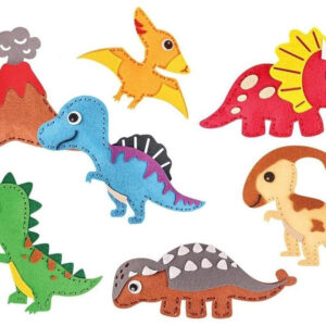 „Pasidaryk pats“ dinozaurų pasaulio veltinio dirbinių rinkinys ZA5361 - Image 2