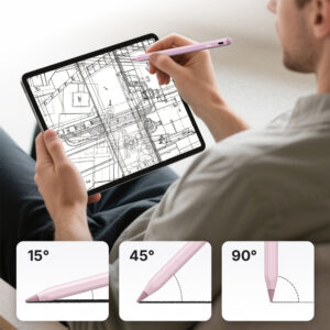 Metapen A8 V4 aktyvus rašiklis, skirtas iPad, USB-C – rožinis - Image 5
