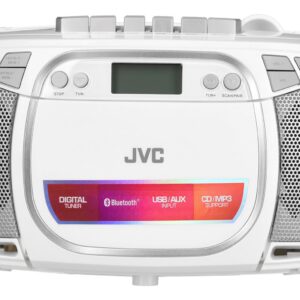 JVC RC-E451W CD grotuvas Nešiojamas kompaktinių diskų grotuvas Balta