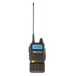 Nešiojama VHF / UHF radijo stotelė CRT FP00 dviejų dažnių juostų 136-174 ir 400-440 MHz, spalva juoda, VOX, 128 kanalai, nuskaitymas (Scan), programuojama, žibintuvėlis, FM radijas, TOT, retransliatorius
