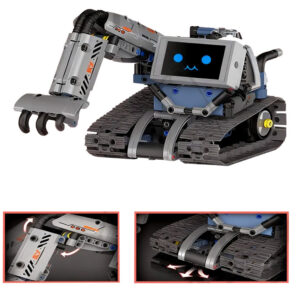 5-in-1 nuotoliniu būdu valdomas konstravimo rinkinys – sukonstruokite ROBOTUS ir atgaivinkite juos! RC0742 - Image 5