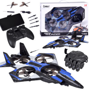 Kovinis dronas „Shooting Drone Combat“ – nuotolinio valdymo pirštinė ir RC0750 pultelis