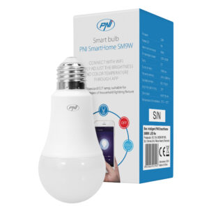 Išmanioji PNI SmartHome SM9W 9W LED lemputė su reguliuojamu apšvietimu, programuojama, suderinama su WiFi, Google Home, Alexa - Image 6