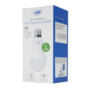 Išmanioji PNI SmartHome SM9W 9W LED lemputė su reguliuojamu apšvietimu, programuojama, suderinama su WiFi, Google Home, Alexa - Image 7