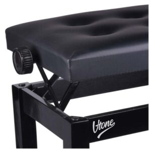 V-TONE ŁAWA 1 BK - aukščio reguliuojama pianino suolelė, juoda - Image 3