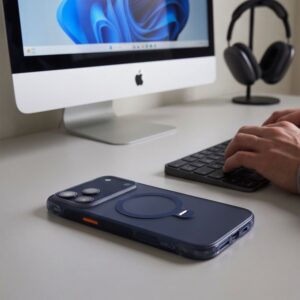Tech-Protect MAGAIR STAND MagSafe CC iPhone 17 PRO / 18 PRO MATINIS TAMSIAI MĖLYNAS - Image 11