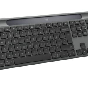 Logitech Signature Slim Solar+ K980 Belaidė klaviatūra, RF Wireless+Bluetooth, US Int, Graphite - Image 2