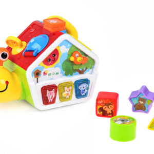 Edukacinis kubas Dancing SNAIL HOUSE – muzika, šviesa, rūšiuoklė ZA6195 - Image 5