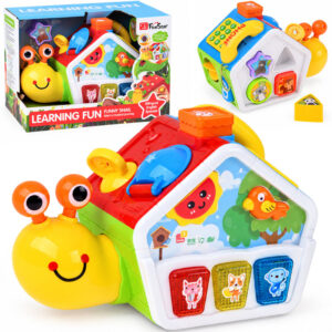 Edukacinis kubas Dancing SNAIL HOUSE – muzika, šviesa, rūšiuoklė ZA6195