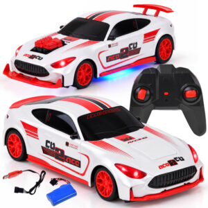 Nuotoliniu būdu valdomas RC automobilis 1:16 transformuojamas su šviesomis 15 km/h RC0757