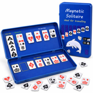 Magnetinis pasjanso žaidimas – magnetinės kortelės, KIŠENINĖ versija 1 asmeniui GR0837