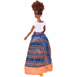 Lėlė Anlily spalvingu afrikietiškos Kwanzaa šventės stiliumi ZA6222 - Image 5