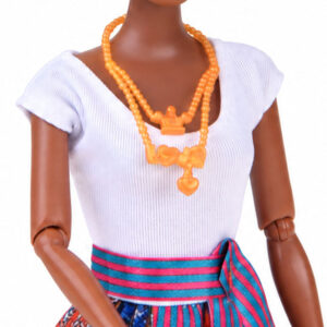 Lėlė Anlily spalvingu afrikietiškos Kwanzaa šventės stiliumi ZA6222 - Image 7