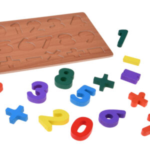 Medinis dėlionės žaidimas SKAIČIAI matematika – lavinamoji dėlionė 15 detalių ZA6238 - Image 6