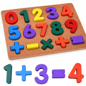 Medinis dėlionės žaidimas SKAIČIAI matematika – lavinamoji dėlionė 15 detalių ZA6238