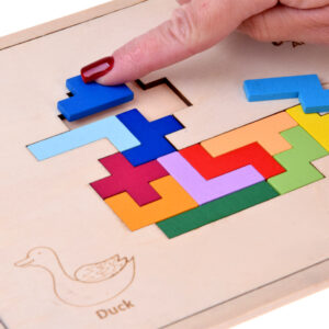 Medinis dėlionės žaidimas TETRIS 6 gyvūnai + pikselių kaladėlės ZA6244 - Image 7