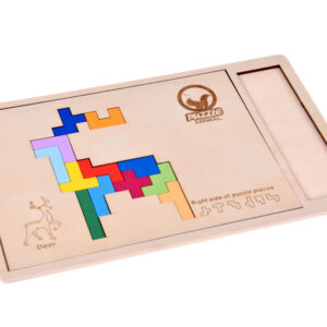 Medinis dėlionės žaidimas TETRIS 6 gyvūnai + pikselių kaladėlės ZA6244 - Image 8