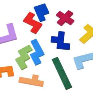 Medinis dėlionės žaidimas TETRIS 6 gyvūnai + pikselių kaladėlės ZA6244 - Image 4
