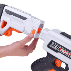 2-in-1 šautuvas 24 poroloninėms kulkoms – elektrinis ir rankinis režimas ZA6255 - Image 5