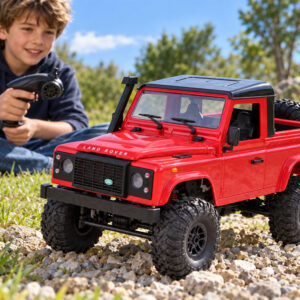 Nuotoliniu būdu valdomas automobilis 2in1 LAND ROVER Defender 90 4x4 mastelis 1:12 RC0760 - Image 6