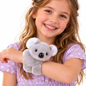 Pliušinė gyvūno apyrankė, pilka KOALA – minkšta, lanksti ZA6260 - Image 8