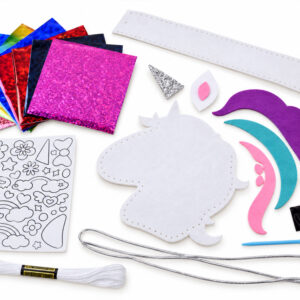 „Pasidaryk pats“ krepšelio gamybos rinkinys UNICORN kūrybinis veltinio krepšelis ZA6263 - Image 3